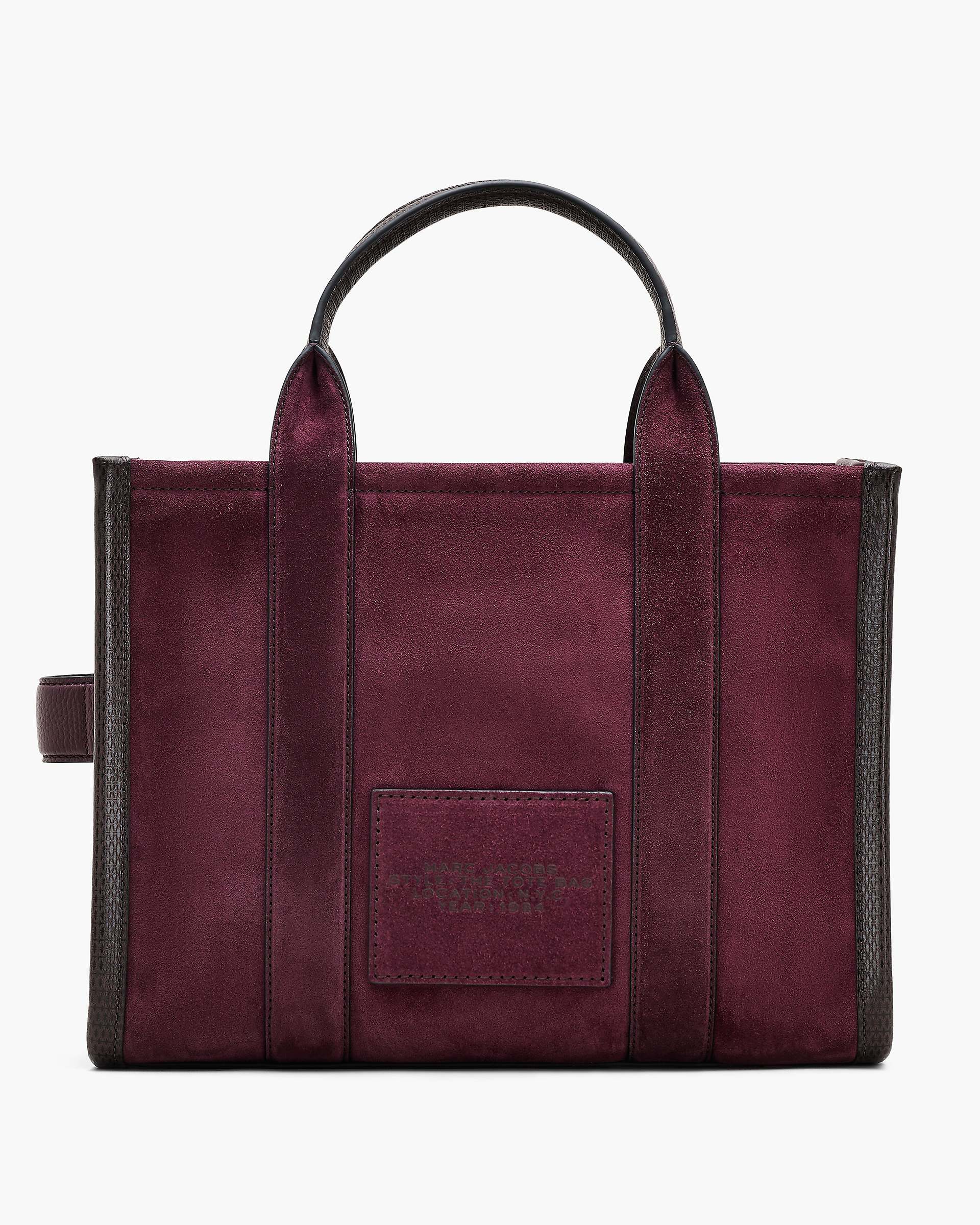 Marc Jacobs Marc Jacobs The Suede Medium Tote Bag Dark Plum Dark Plum