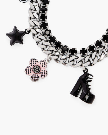 Marc Jacobs Marc Jacobs The Mini Icon Dot Charm Bracelet Silver/Multi Silver/multi