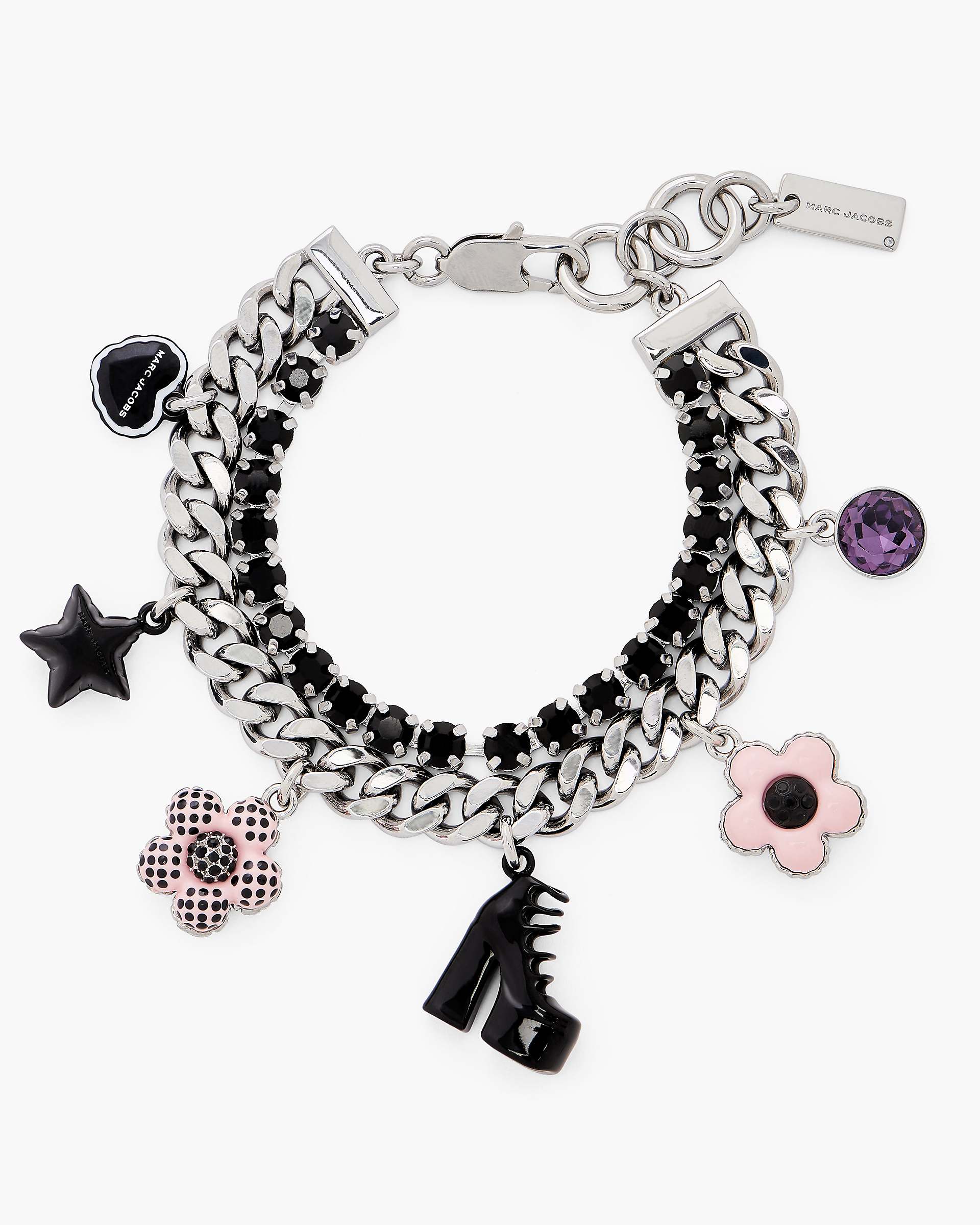 Marc Jacobs Marc Jacobs The Mini Icon Dot Charm Bracelet Silver/Multi Silver/multi