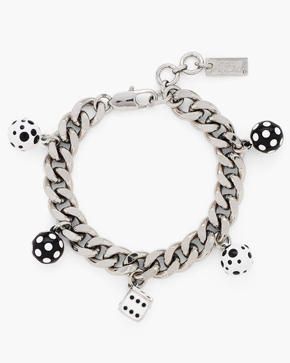 Marc Jacobs Marc Jacobs Derrick Adams X Marc Jacobs Dice Charm Bracelet Silver/Multi Silver/multi