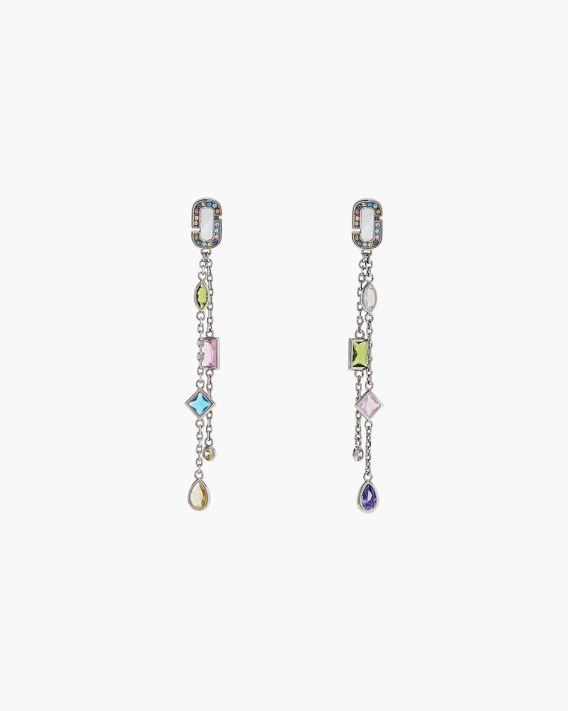 Marc Jacobs Marc Jacobs The J Marc Luxe Gem Linear Earrings Silver/Multi Silver/multi
