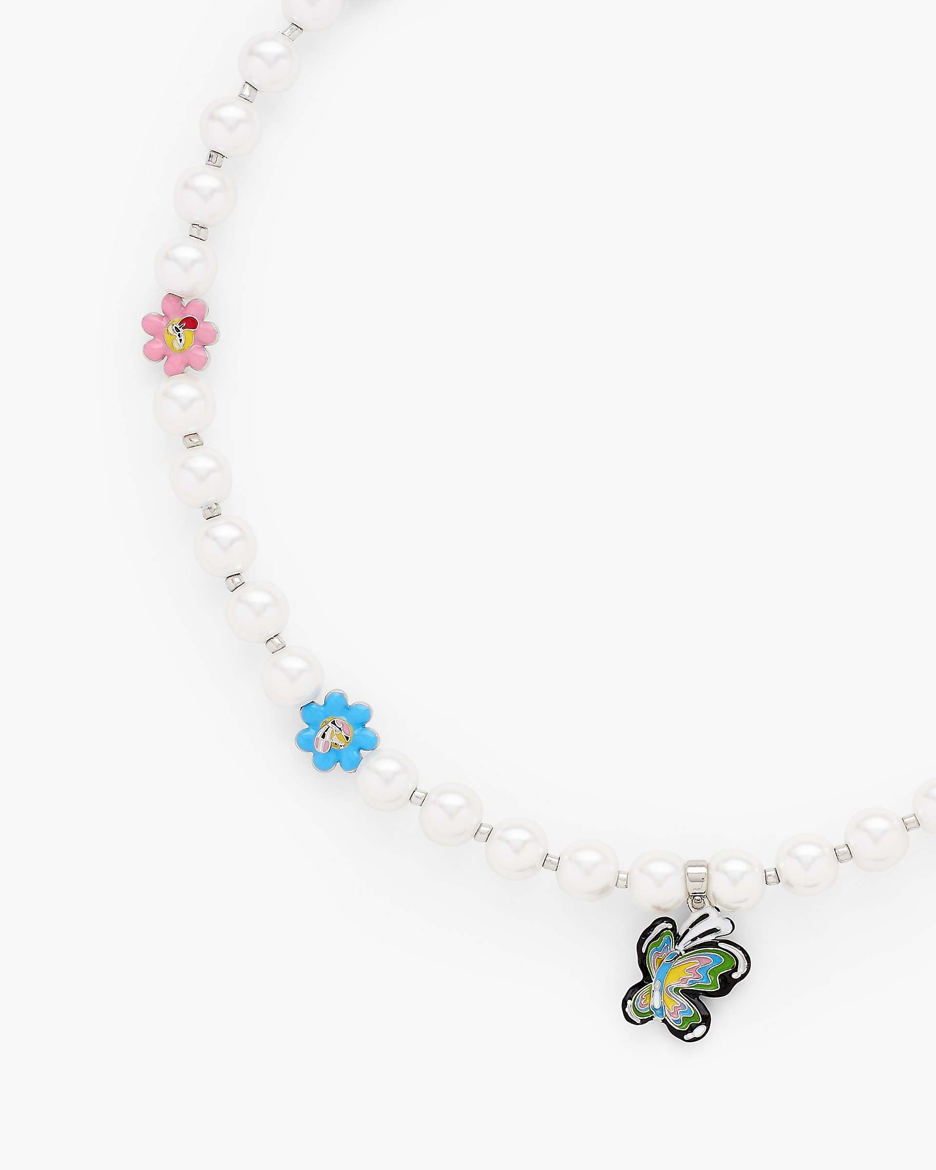 Marc Jacobs Marc Jacobs Hattie Stewart X Marc Jacobs Garden Pearl Station Necklace Silver/Multi Silver/multi