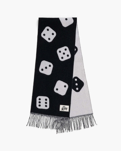 Marc Jacobs Marc Jacobs Derrick Adams X Marc Jacobs Dice Wool Scarf Black Multi Black Multi