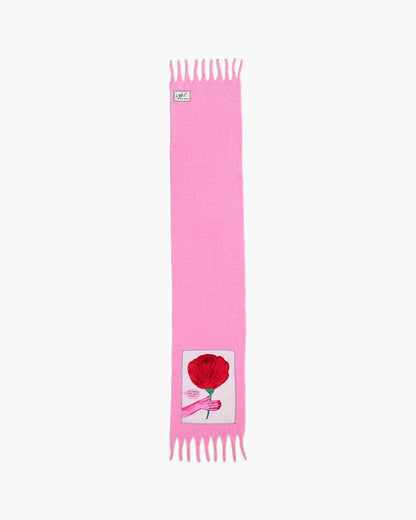 Marc Jacobs Marc Jacobs David Shrigley X Marc Jacobs Oh Rose Wool Scarf Pink Multi Pink Multi