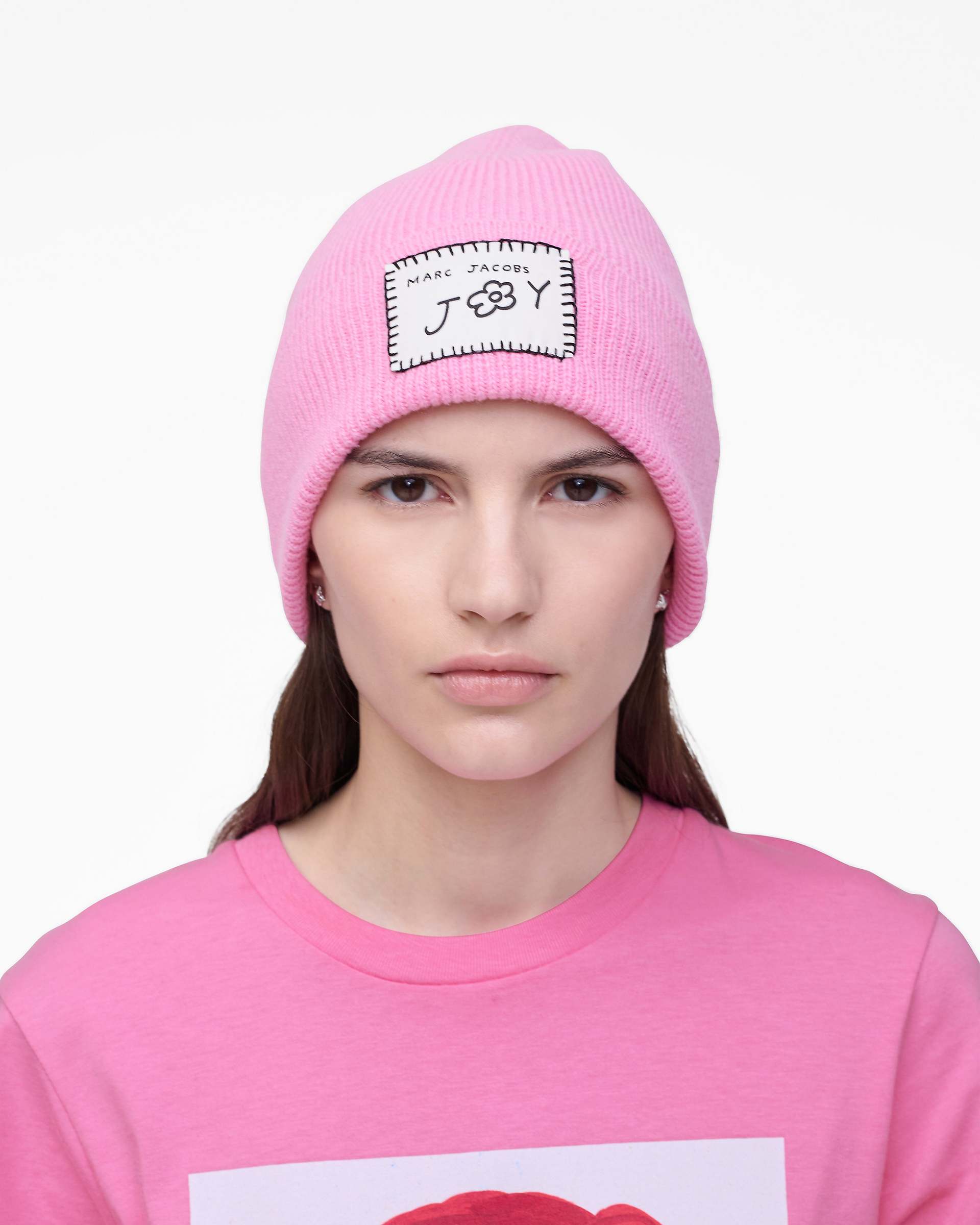 Marc Jacobs Marc Jacobs David Shrigley X Marc Jacobs Joy Beanie Pink Multi Pink Multi