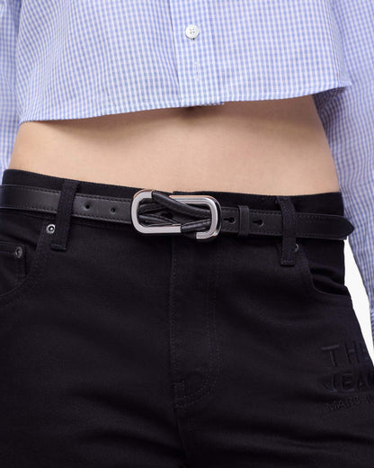 Marc Jacobs Marc Jacobs The Dual Belt Black/Silver Black/silver