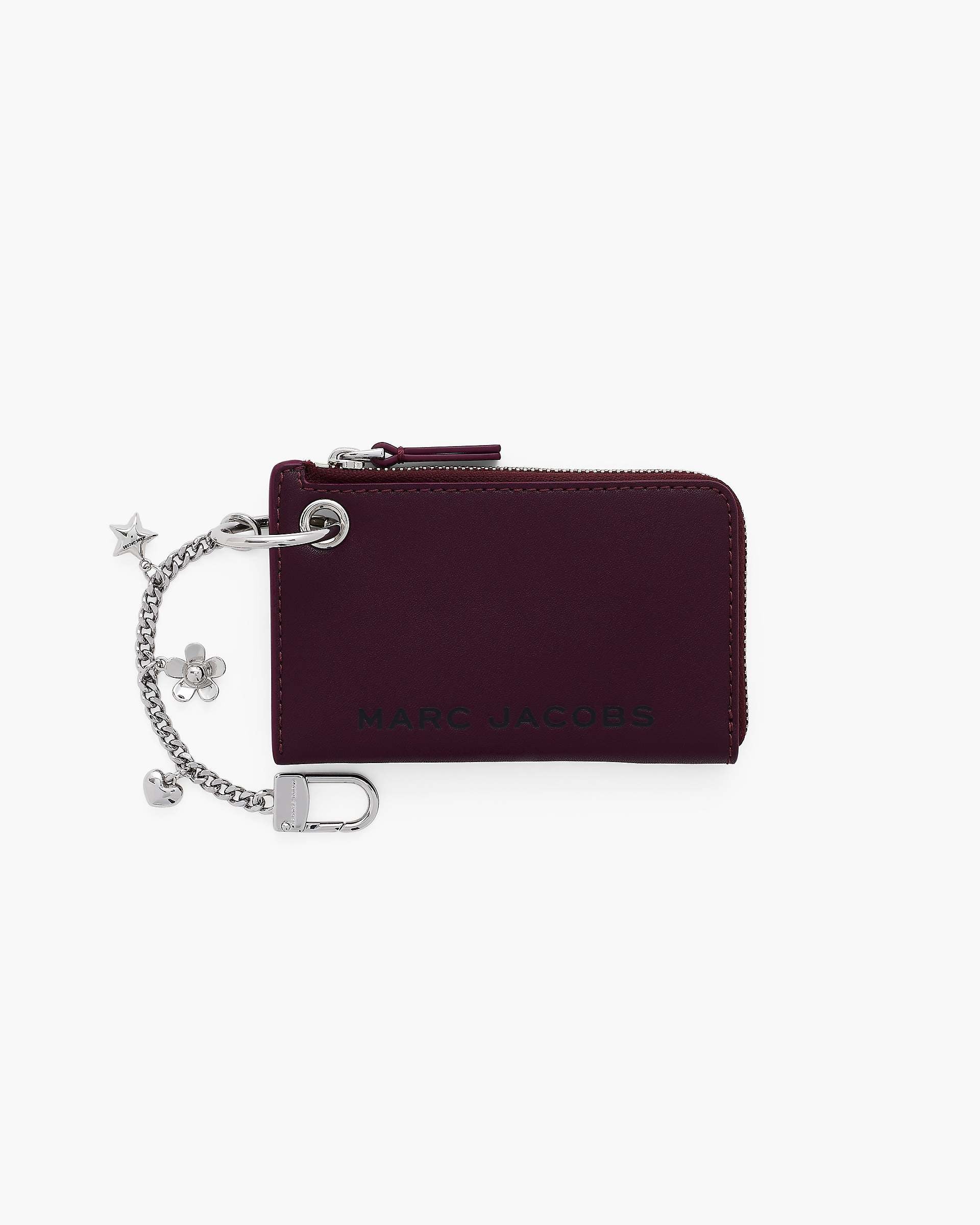 Marc Jacobs Marc Jacobs The Top Zip Charm Wallet Dark Plum Dark Plum