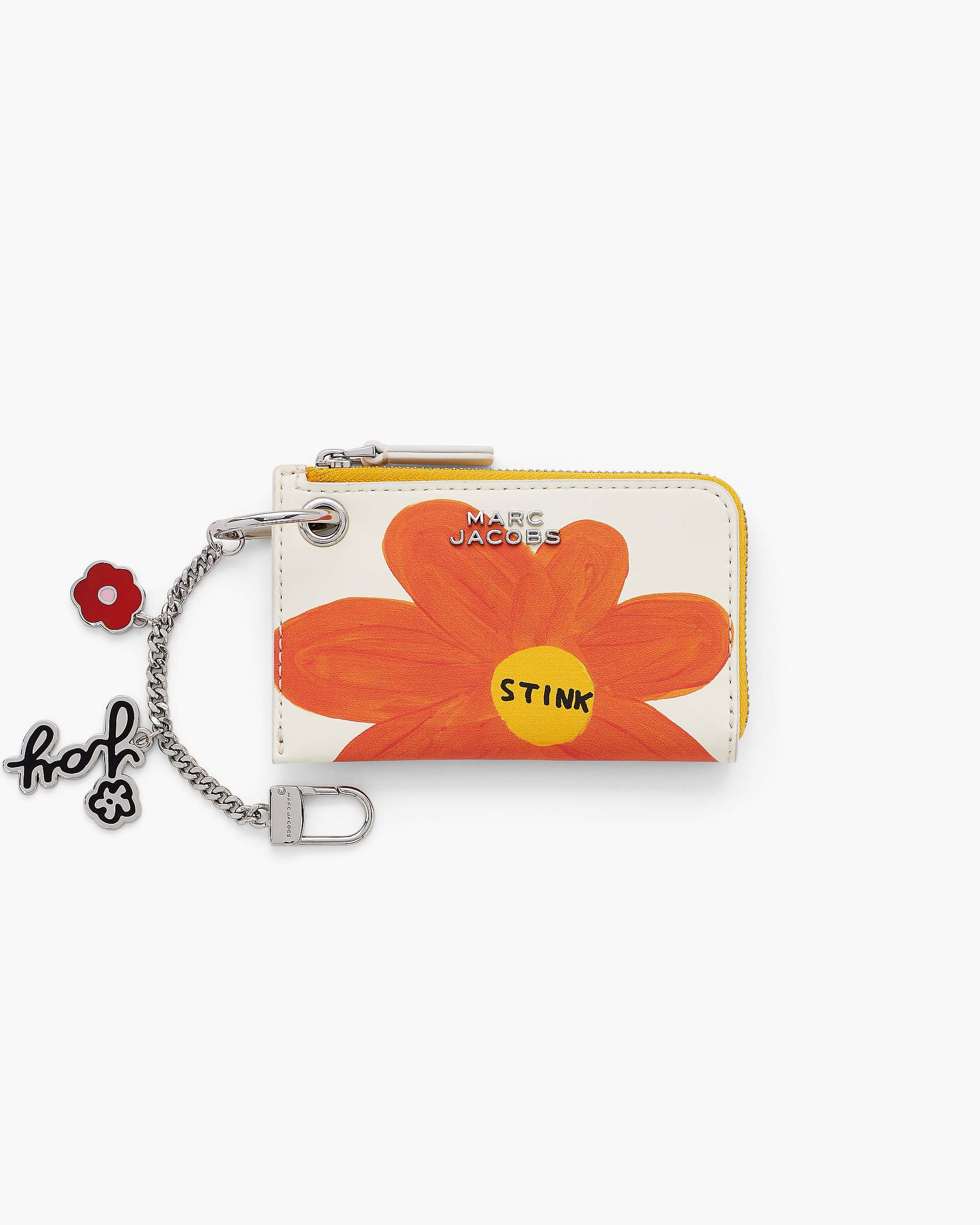 Marc Jacobs Marc Jacobs David Shrigley X Marc Jacobs Top Zip Charm Wallet White Multi White Multi