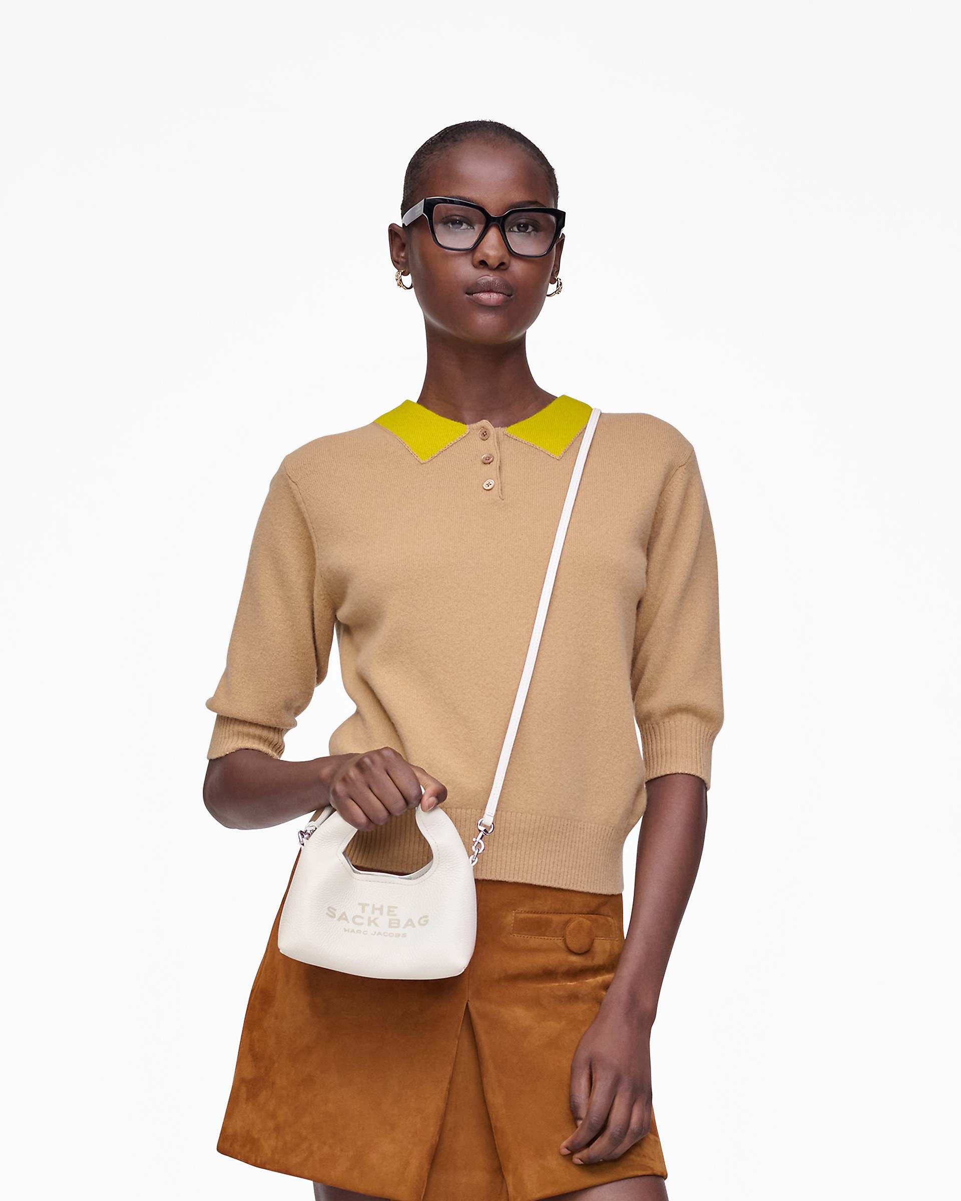 Marc Jacobs Marc Jacobs The Micro Crossbody Sack Bag White White