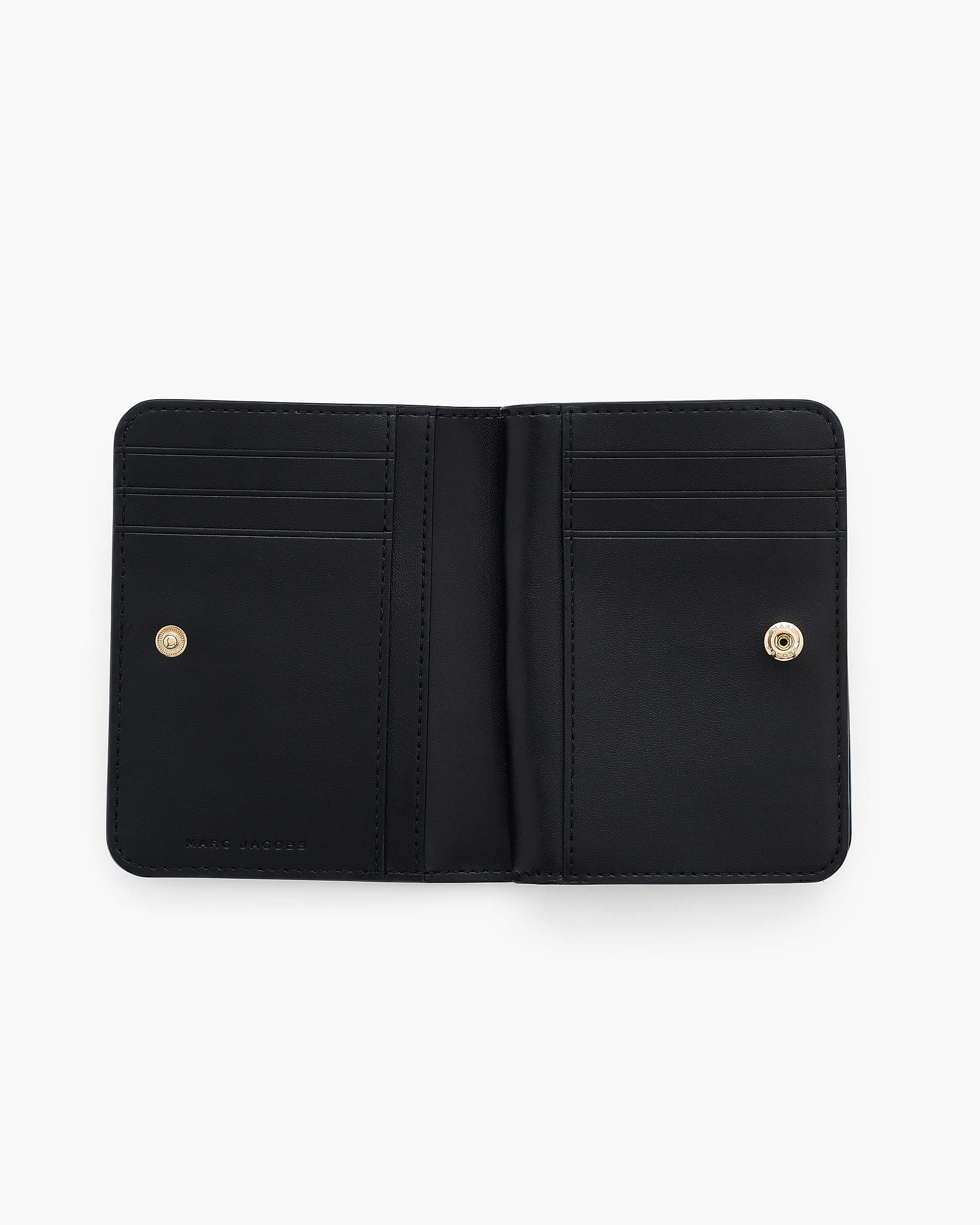 Marc Jacobs Marc Jacobs The Pebble J Marc Mini Compact Wallet Black Black
