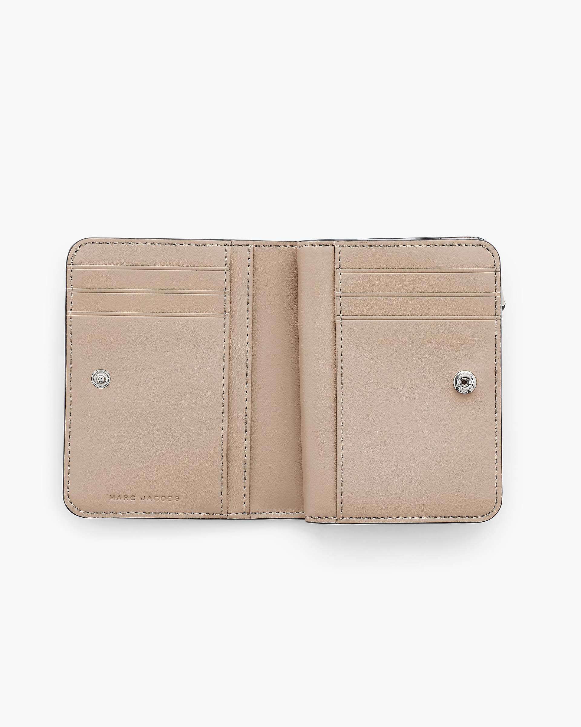 Marc Jacobs Marc Jacobs The Pebble J Marc Mini Compact Wallet Cement Cement