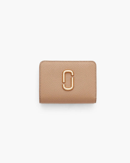 Marc Jacobs Marc Jacobs The Pebble J Marc Mini Compact Wallet Camel Camel