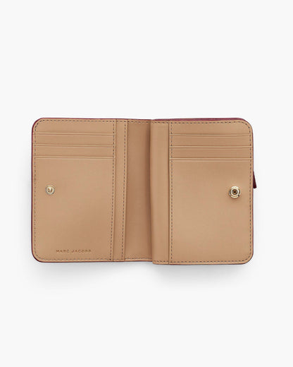 Marc Jacobs Marc Jacobs The Pebble J Marc Mini Compact Wallet Siren Siren