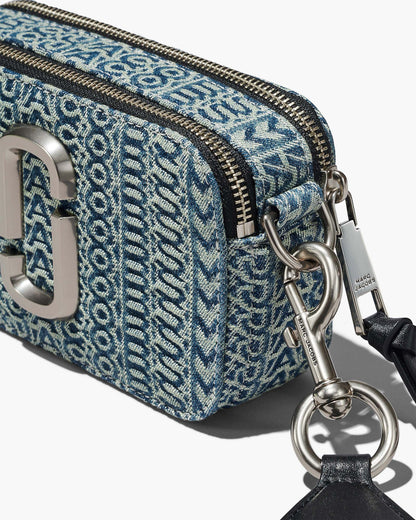 Marc Jacobs Marc Jacobs The Washed Monogram Denim Snapshot Sun Faded Denim Sun Faded Denim