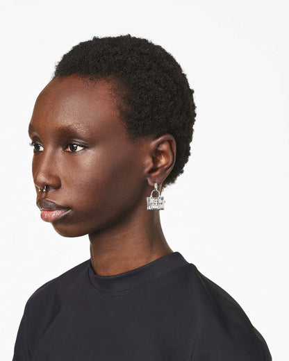 Marc Jacobs Marc Jacobs The Tote Bag Earrings Light Antique Silver Light Antique Silver