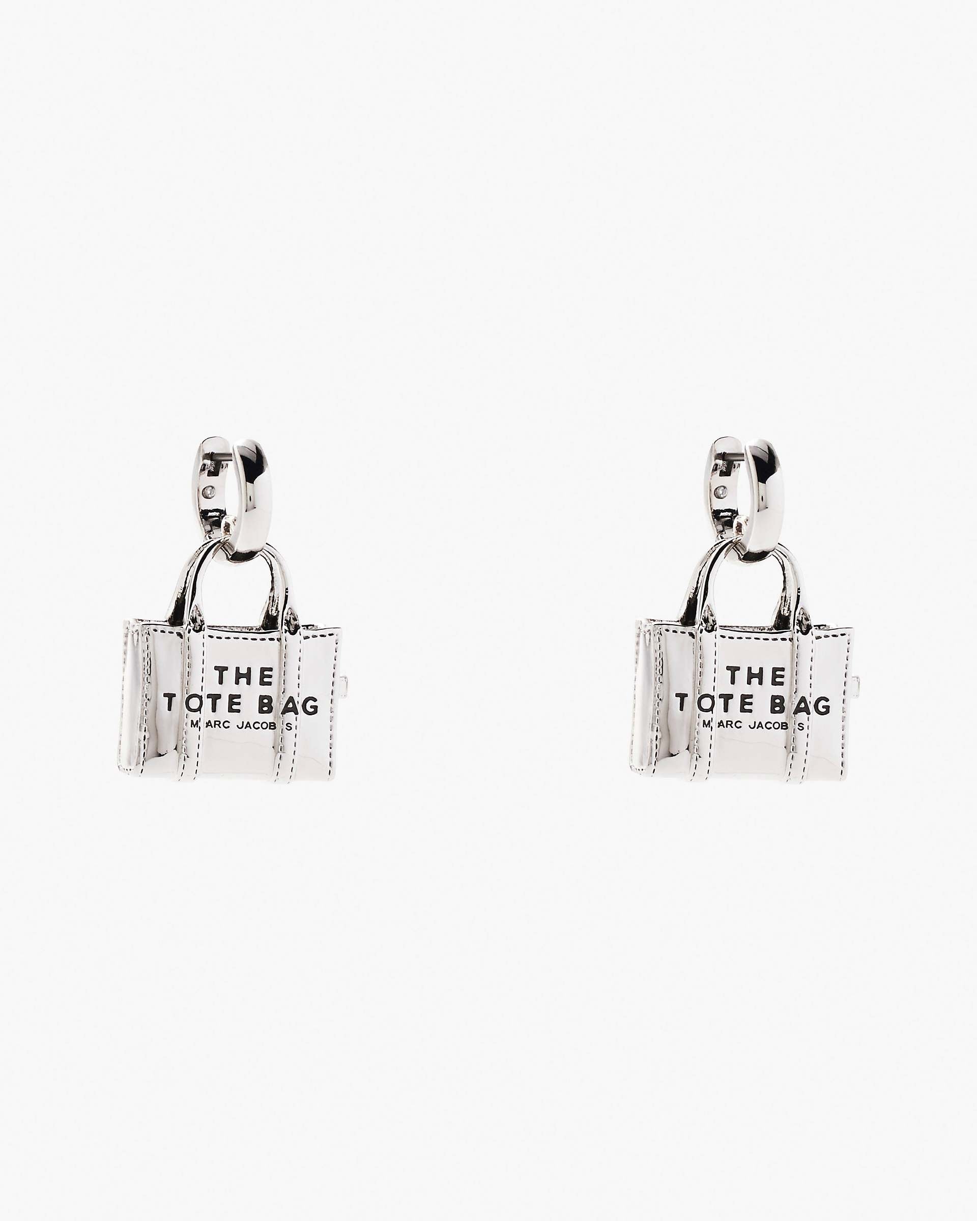 Marc Jacobs Marc Jacobs The Tote Bag Earrings Light Antique Silver Light Antique Silver