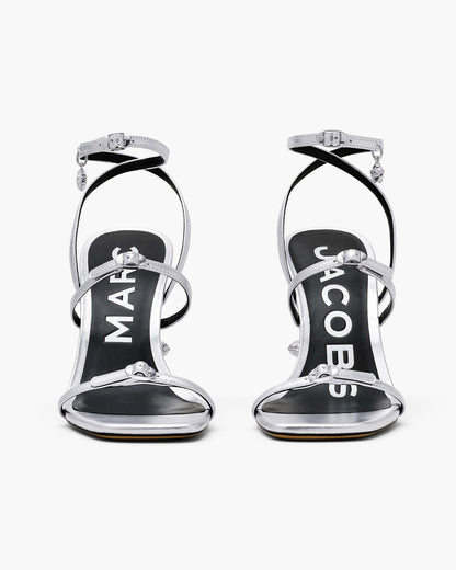 Marc Jacobs Marc Jacobs The Metallic Leather Daisy Heel Silver Silver