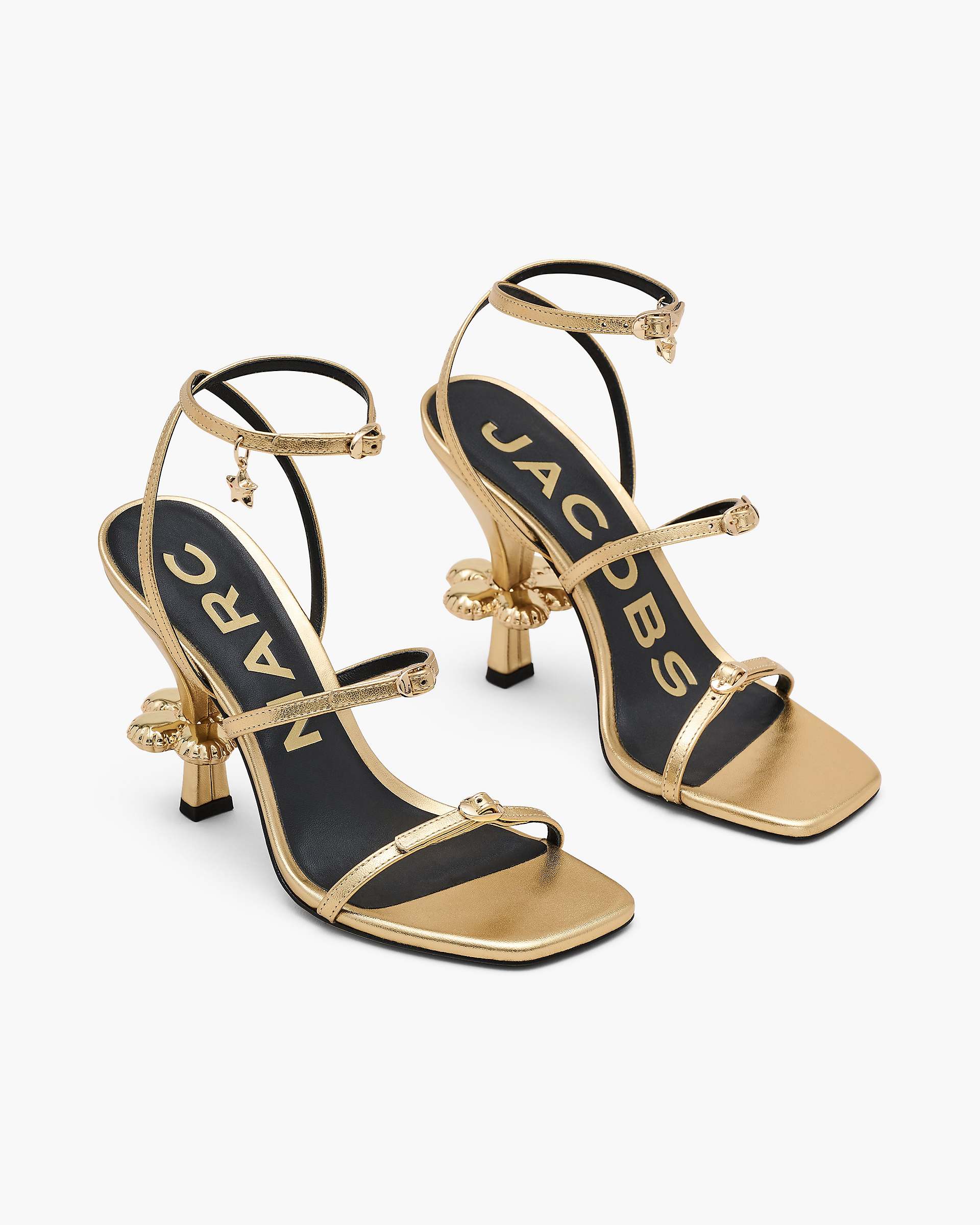 Marc Jacobs Marc Jacobs The Metallic Leather Daisy Heel Gold Gold