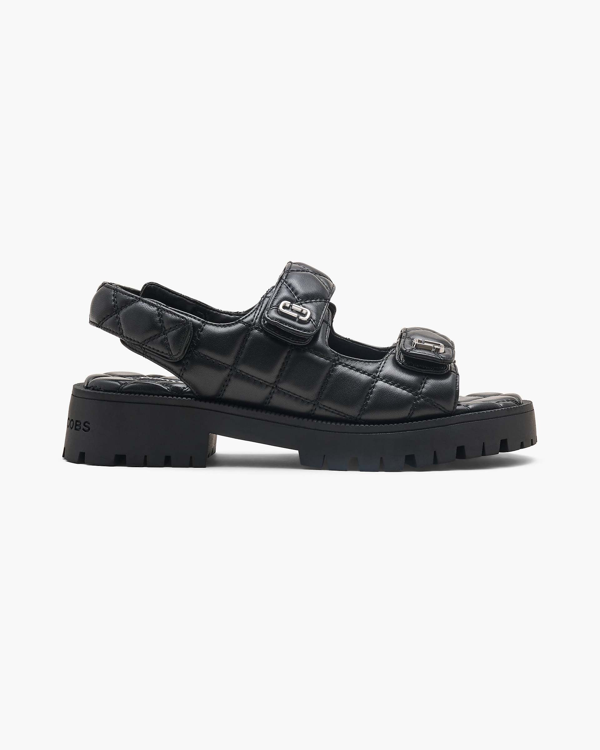Marc Jacobs Marc Jacobs The Quilted Sunny Sandal Black Black