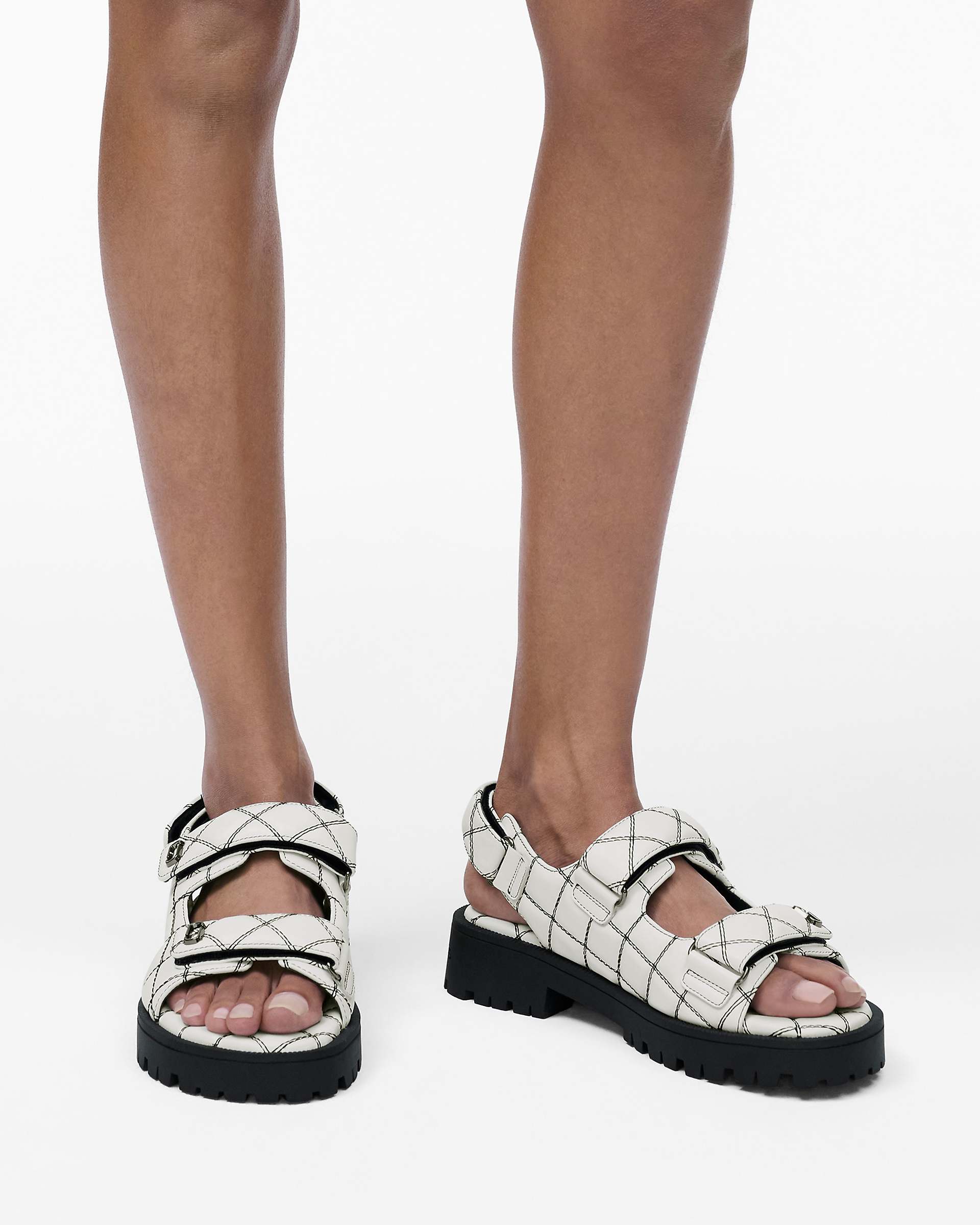 Marc Jacobs Marc Jacobs The Quilted Sunny Sandal White White