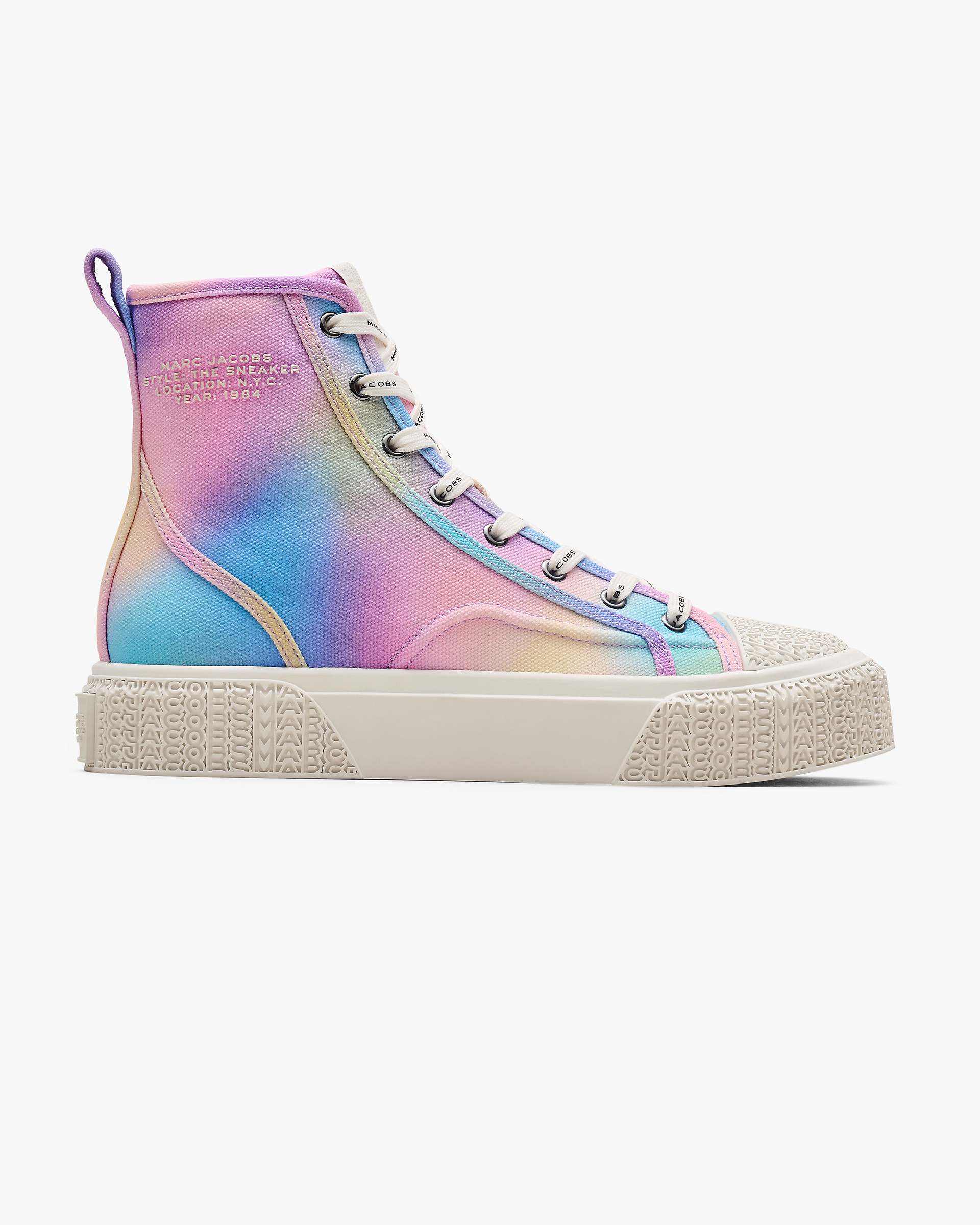 Marc Jacobs Marc Jacobs The Airbrush Canvas Sneaker Blue Multi Blue Multi