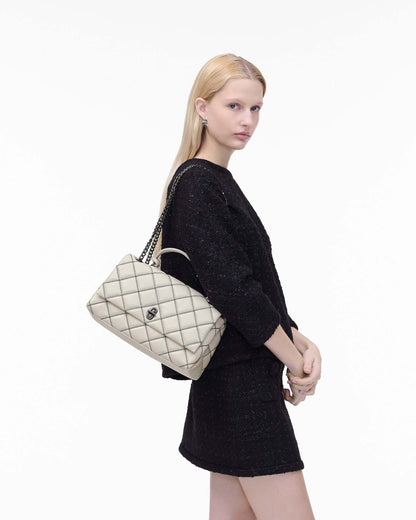 Marc Jacobs Marc Jacobs The Bi-Color Quilted Dual Convertible Shoulder Bag White/Black White/black
