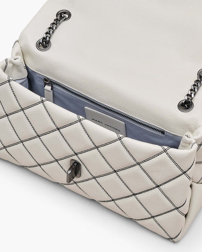Marc Jacobs Marc Jacobs The Bi-Color Quilted Dual Convertible Shoulder Bag White/Black White/black