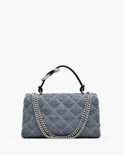 Marc Jacobs Marc Jacobs The Quilted Denim Dual Convertible Shoulder Bag Light Wash Indigo Light Wash Indigo