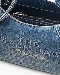 Marc Jacobs The Bow Denim Mini Sack Bag Medium Wash Indigo