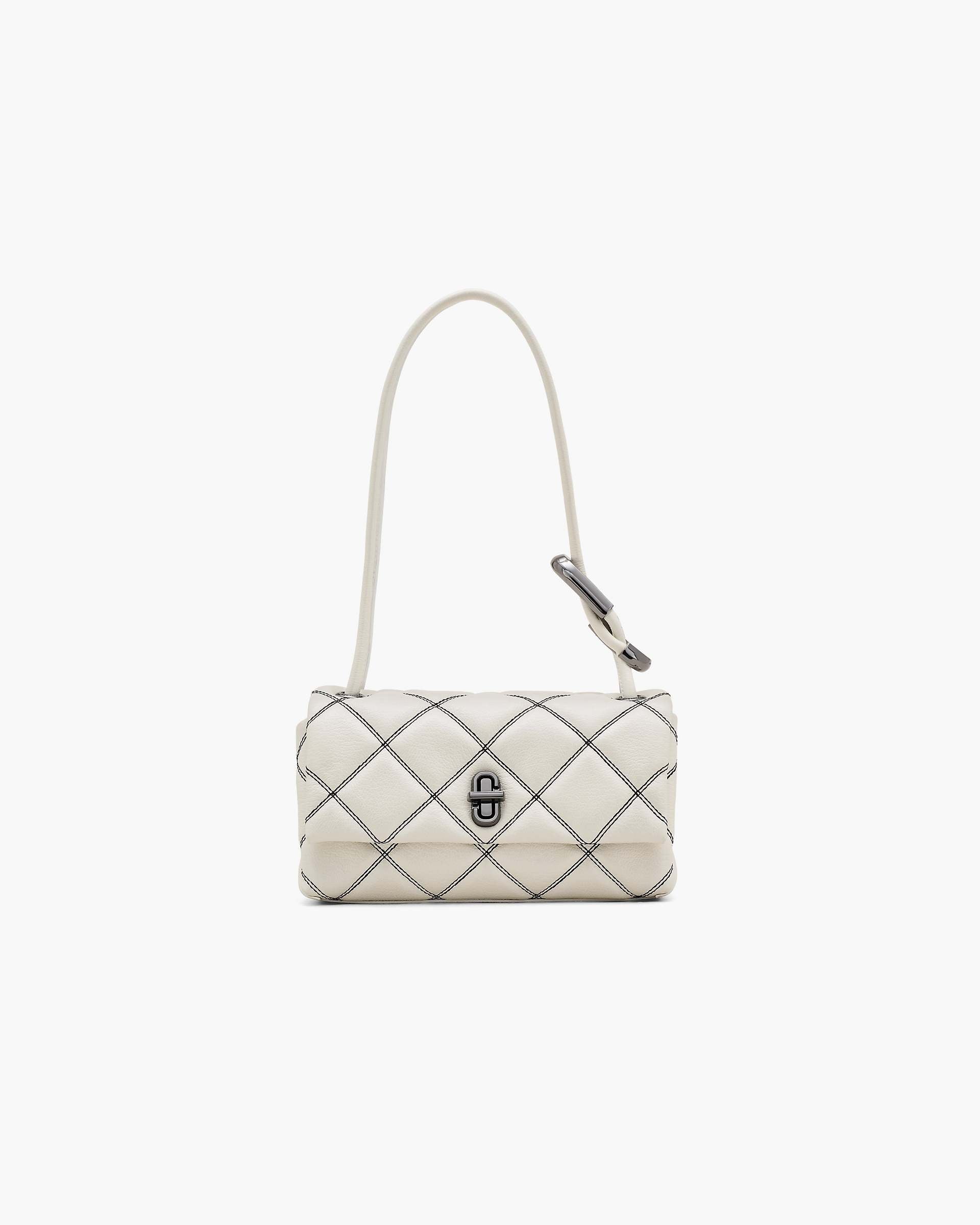 Marc Jacobs Marc Jacobs The Bi-Color Quilted Mini Dual Shoulder Bag White/Black White/black
