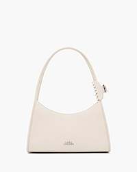 Marc Jacobs The Glam Claw Clip Shoulder Bag Cotton White