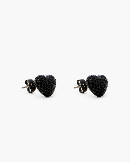 Marc Jacobs Marc Jacobs The Heart Balloon Pave Earrings Black/Black Crystal Black/black Crystal