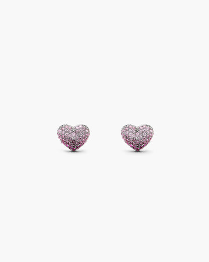 Marc Jacobs Marc Jacobs The Heart Balloon Pave Earrings Silver/Rose Silver/rose