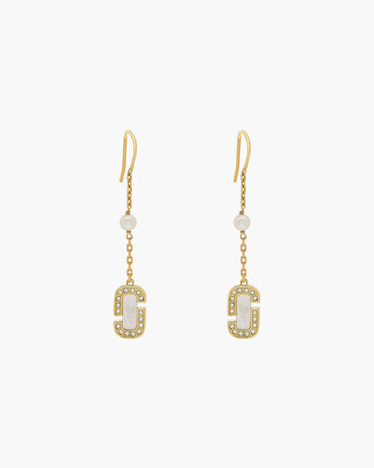 Marc Jacobs Marc Jacobs The J Marc Luxe Linear Earrings Gold/Crystal Gold/crystal