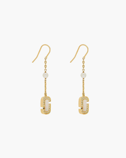 Marc Jacobs Marc Jacobs The J Marc Luxe Linear Earrings Gold/Crystal Gold/crystal