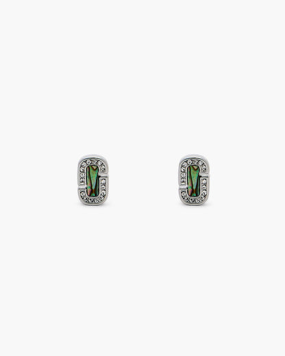 Marc Jacobs Marc Jacobs The J Marc Luxe Abalone Earrings Silver/Crystal Silver/crystal