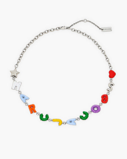 Marc Jacobs Marc Jacobs The Marc Jacobs Color Balloon Necklace Silver Multi Silver Multi