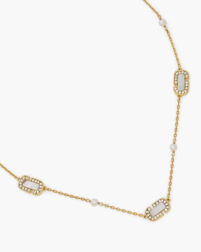 Marc Jacobs Marc Jacobs The J Marc Luxe Station Necklace Gold/Crystal Gold/crystal