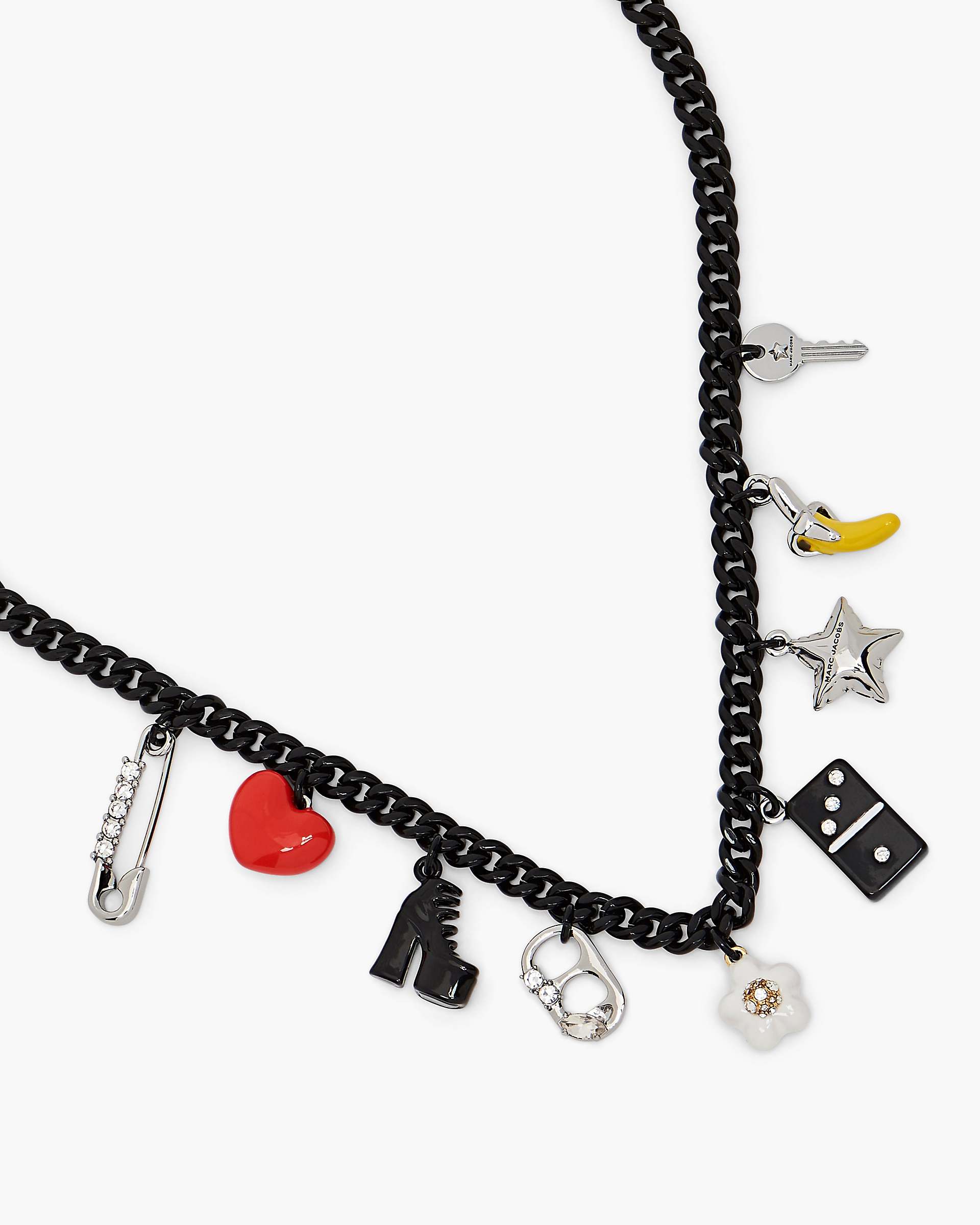 Marc Jacobs Marc Jacobs The Collector Charm Necklace Black Multi Black Multi