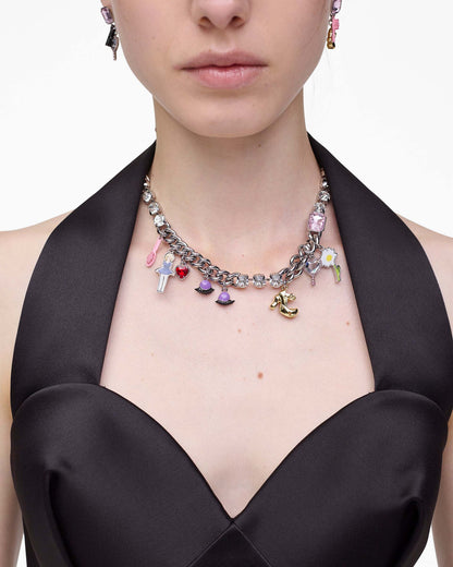 Marc Jacobs Marc Jacobs The Dollhouse Charm Necklace Silver/Multi Silver/multi