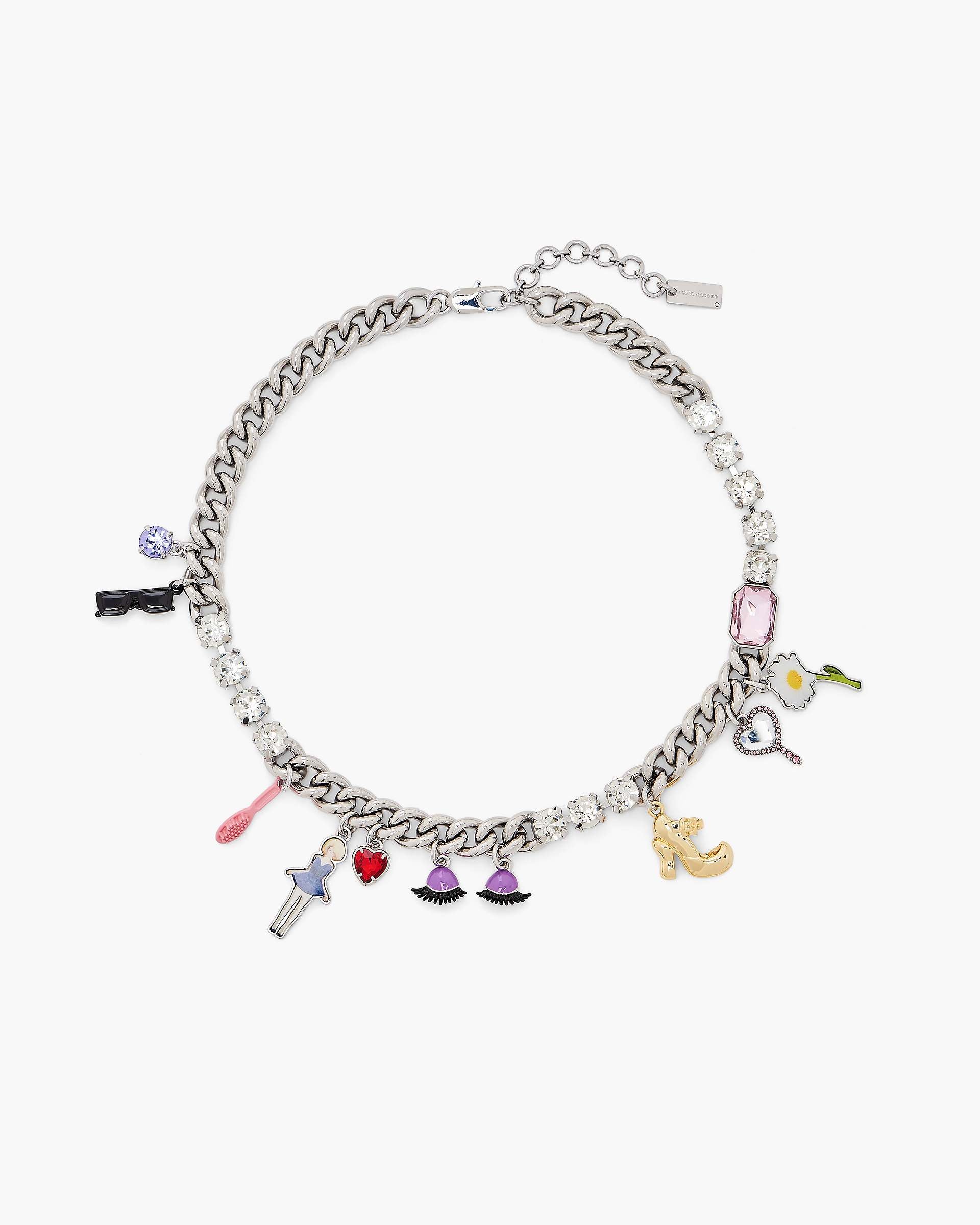 Marc Jacobs Marc Jacobs The Dollhouse Charm Necklace Silver/Multi Silver/multi
