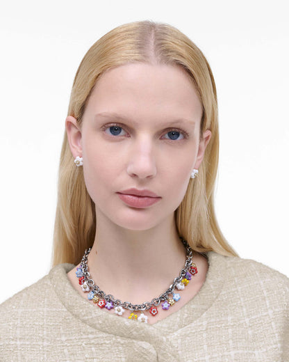 Marc Jacobs Marc Jacobs The Wild Daisy Necklace Silver Multi Silver Multi