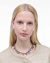 Marc Jacobs The Wild Daisy Necklace Silver Multi