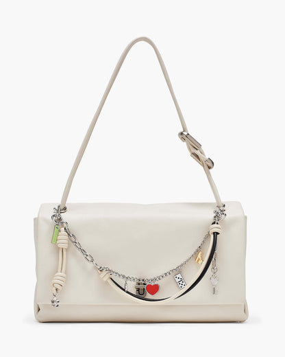 Marc Jacobs Marc Jacobs The Mini Icon Chain Bag Charm Black/Cloud White Black/cloud White