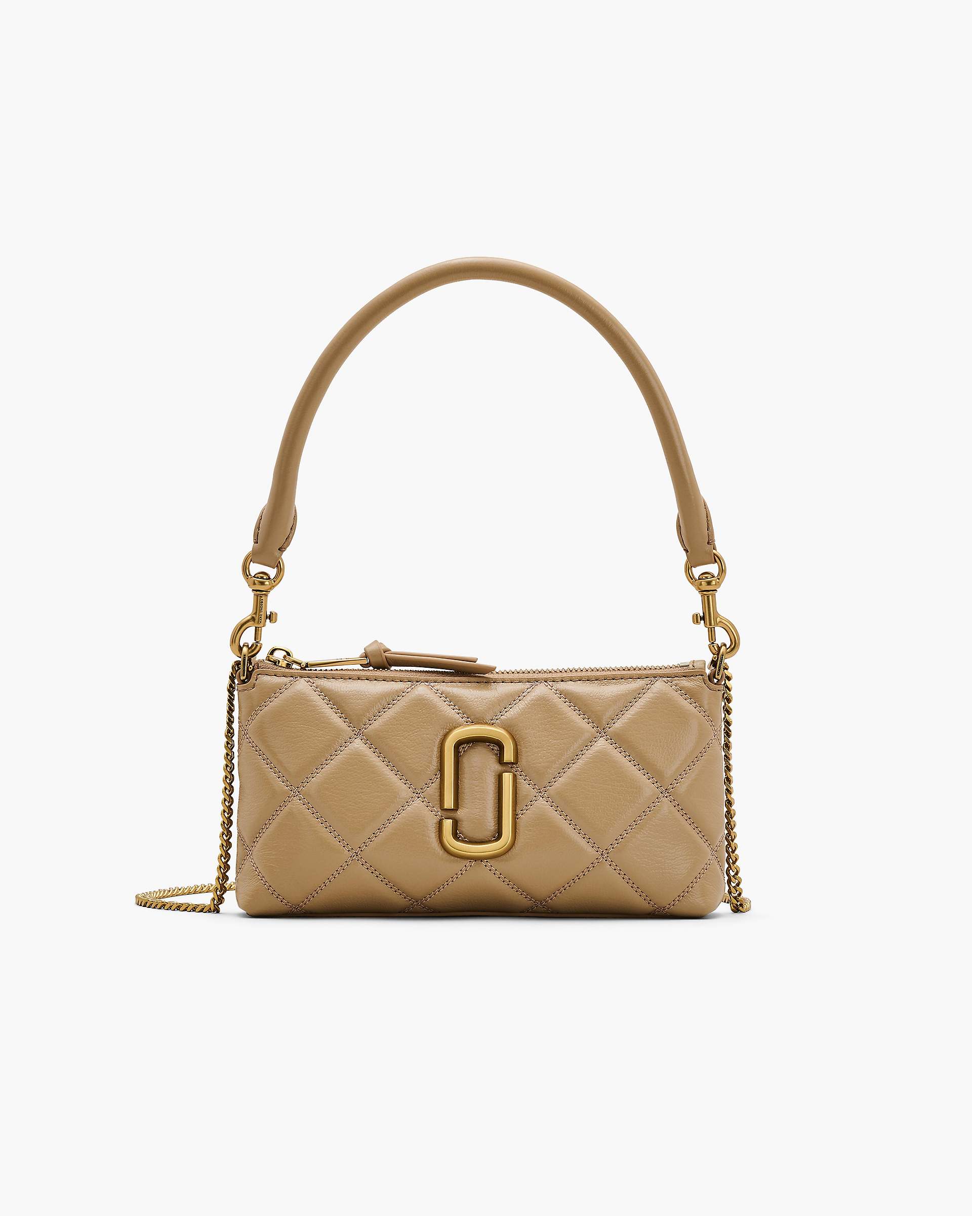 Marc Jacobs Marc Jacobs The Quilted Snapshot Convertible Shoulder Bag Camel Camel