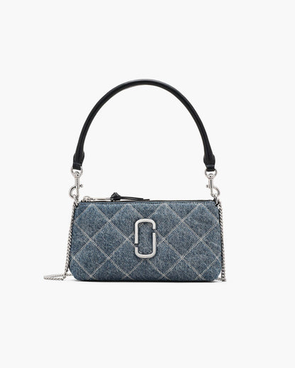 Marc Jacobs Marc Jacobs The Quilted Denim Snapshot Convertible Shoulder Bag Light Wash Indigo Light Wash Indigo