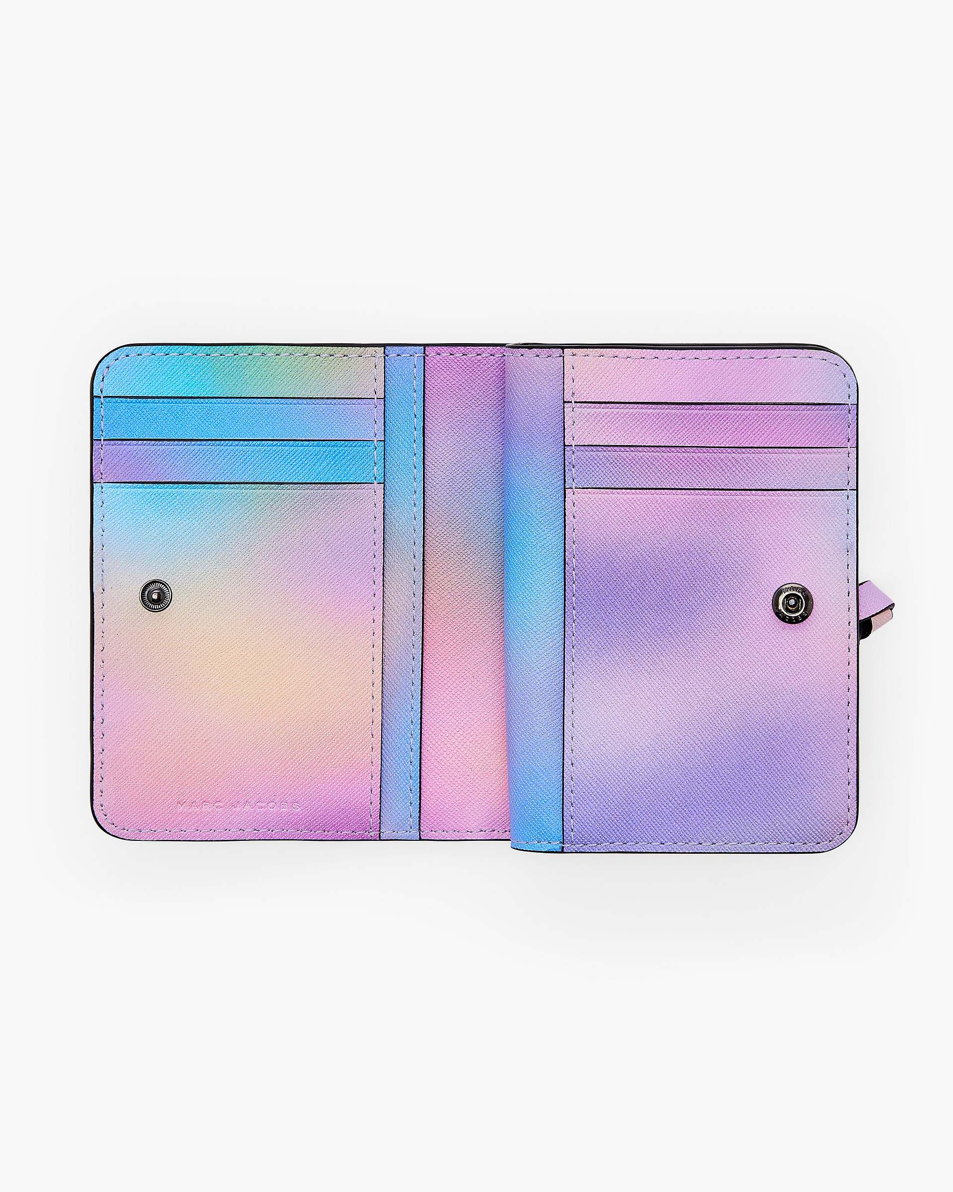 Marc Jacobs Marc Jacobs The Airbrush Utility Snapshot Mini Compact Wallet Blue Multi Blue Multi