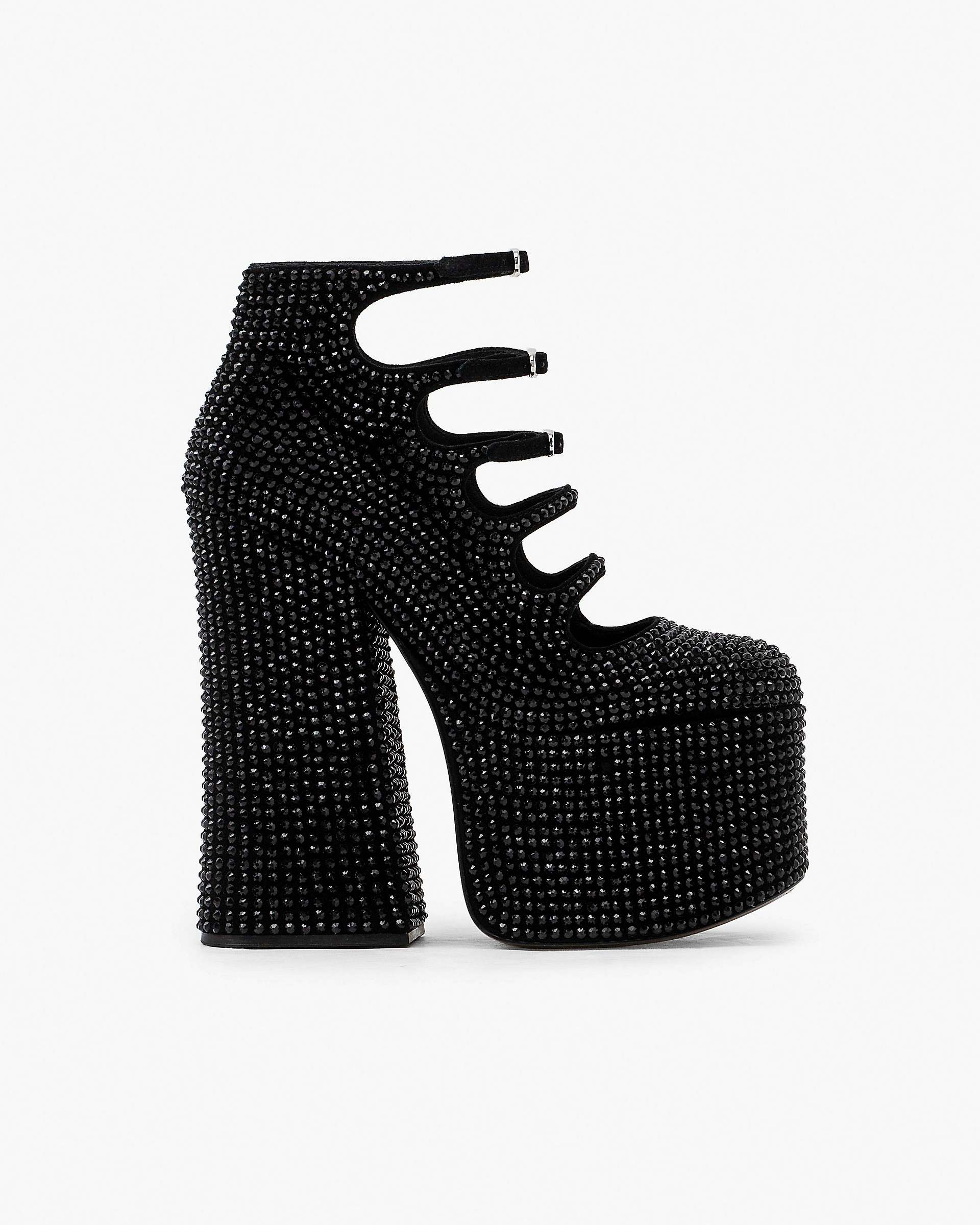 Marc Jacobs Marc Jacobs The Rhinestone Kiki Ankle Boot Black/Black Black/black