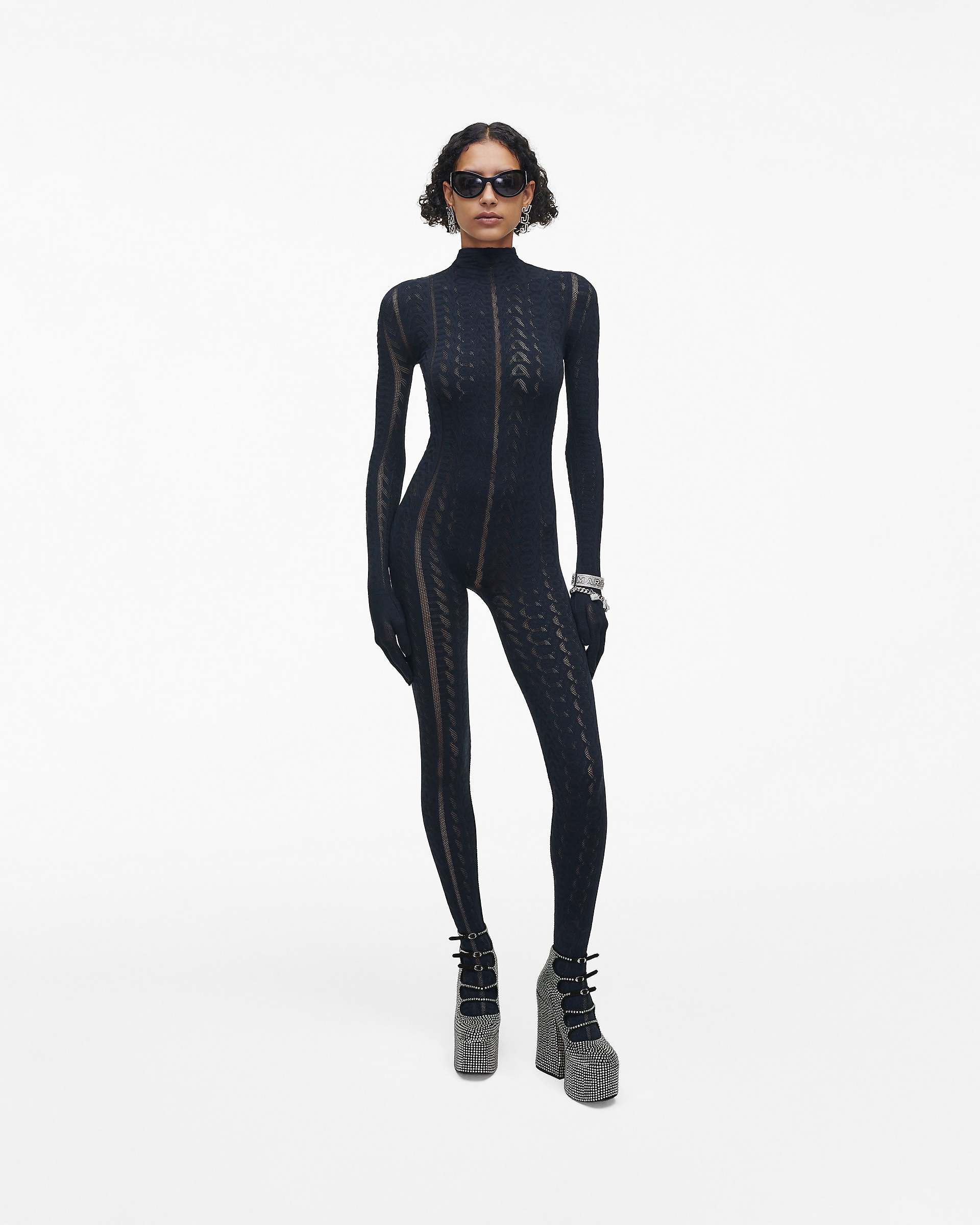 Marc Jacobs Marc Jacobs The Rhinestone Kiki Ankle Boot Black/Crystal Black/crystal