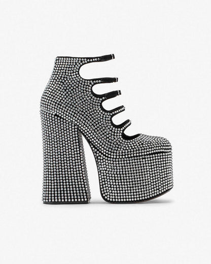 Marc Jacobs Marc Jacobs The Rhinestone Kiki Ankle Boot Black/Crystal Black/crystal
